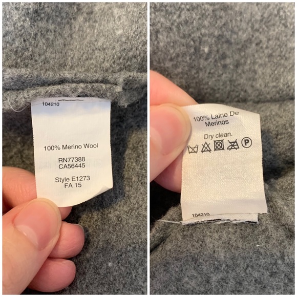 Madewell Heathered Grey Merino Wool Oversized Open Cardigan Sweater Jacket - Picture 8 of 9